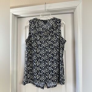 Jones New York Chevron Blouse